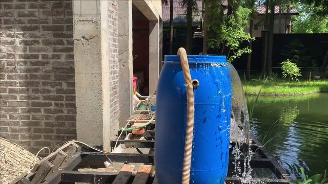 Делаем фильтр для пруда из бочки Часть 1