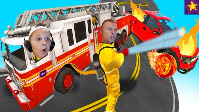 ТУШИМ МАШИНУ работаем ПОЖАРНЫМИ Летсплей от Игорюшины Игруши