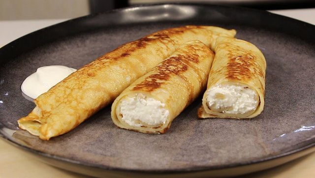 ЯБЛОЧНЫЕ БЛИНЫ с Корицей и Творогом - Вкуснейший Завтрак! Простой Рецепт Блинчиков/Мила Гришкевич