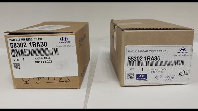 Made in China Оригинальные колодки 583021RA30 KIA/Hyundai Solaris,Tucson,I40,Rio,Optima,Soul,Elantra