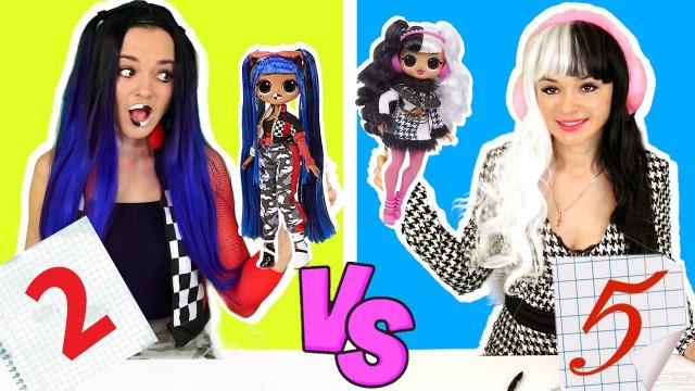 Умная vs глупая vs красивая! 5 типов девушек в школе! Скетч куклы ЛОЛ в реальной жизни! Косплей LOL