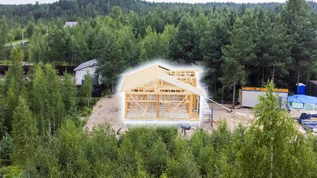 Процесс строительства каркасного дома