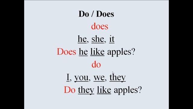 Английский для школьников. 3 класс. Do или Does? упр. 39 Барашкова