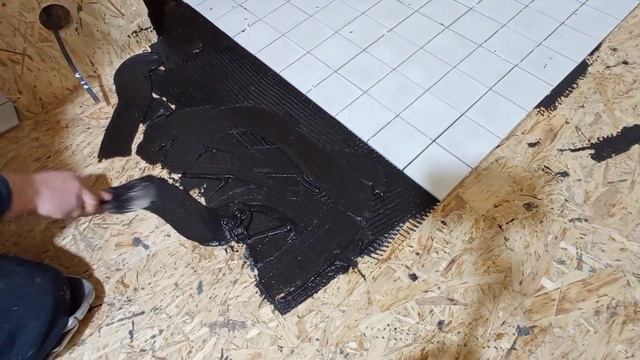 однозначно не стандартный способ укладки плитки на осп