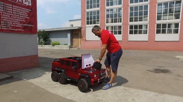 Детский 6-колесный ГЕЛИК! Обзор электромобиля Mercedes G63 AMG 6x4 WD