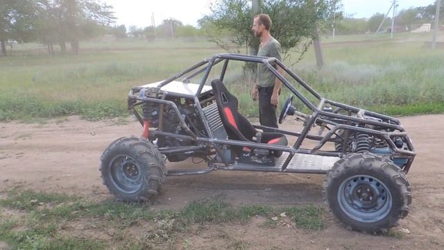 Багги "Малыш V2.0" 140 сил, первые испытания, покатухи на багги, много пыли и мата. Dune buggy