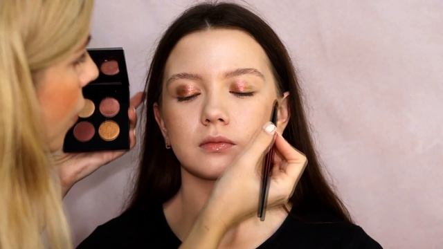 МАКИЯЖ НА МОДЕЛИ/Макияж с палеткой Pat McGrath Celestial Odisey Bronze Borealis