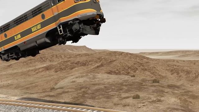 Поезда против подъема на холм – BeamNG.Drive