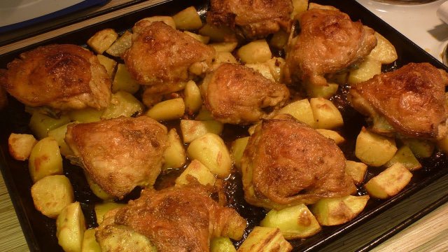 Курица с картошкой в духовке - КАК ЖЕ ВКУСНО!!