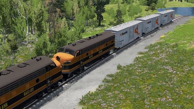 Поезда против глубокой воды – BeamNG.Drive