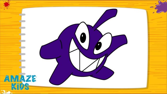 Как Нарисовать Няма Буу для Детей. Учимся рисовать героев Cut the Rope. Простые Рисунки Своими Рукам