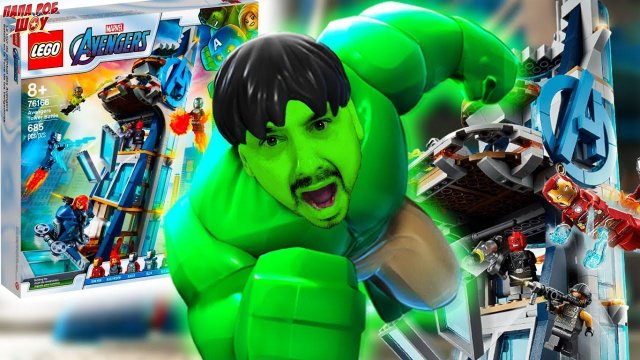 ПАПА РОБ И МСТИТЕЛИ: БАШНЯ LEGO MARVEL! КАПИТАН АМЕРИКА VS КРАСНЫЙ ЧЕРЕП - СУПЕРГЕРОИ МАРВЕЛ!