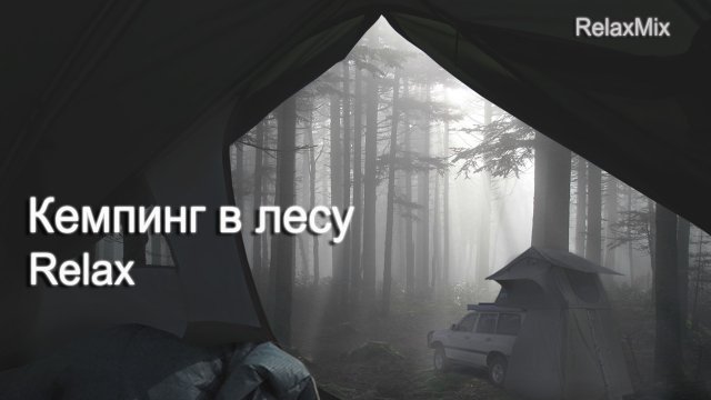 Кемпинг в лесу от бессонницы. Быстрый сон под звуки ливня и грома. Релакс.
