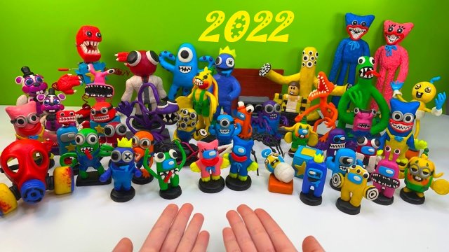 Все мои фигурки из пластилина за 2022 год ► Poppy Playtime, Roblox, Minions and Among Us | ИЗИ Лепка
