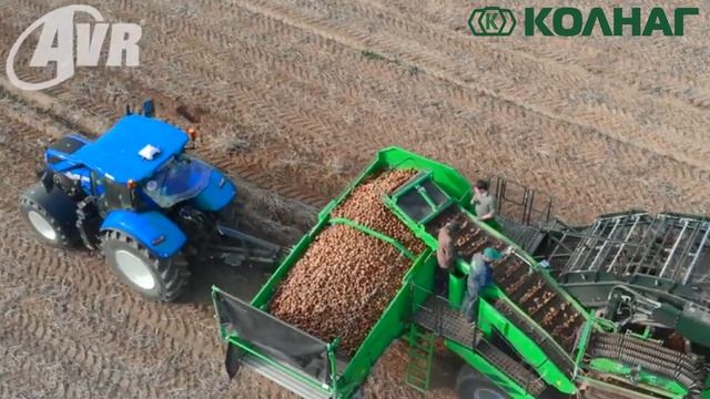 Прицепной 2х рядный картофелеуборочный комбайн Колнаг