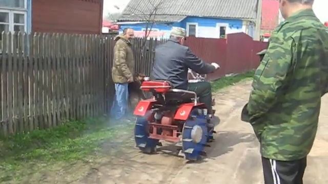 Трицикл с/х назначения из самодельного мотоблока советской школы