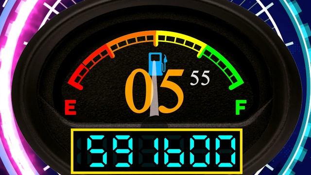 BCG 12 Minutes Countdown (Fuel Meter Gauge 1,200,000 Units) Remix Mario Party 6 Slow , Fast Theme