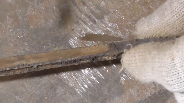 Мех.чистка штык и кованый нож. Реставрация холодного оружия.