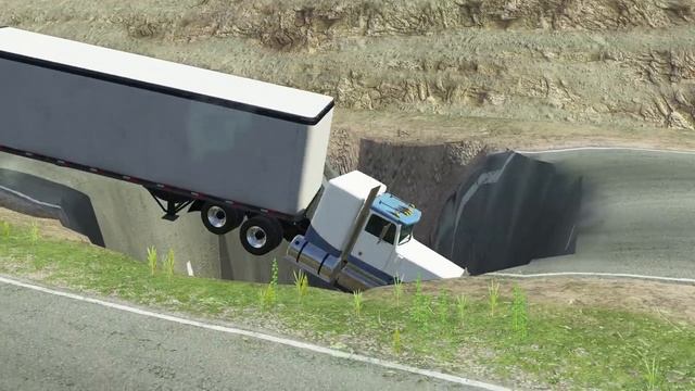 Тачки против Гигантской ямы #10 – BeamNG.Drive