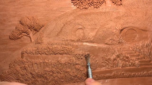 Барельеф по фильму Властелин колец (подробный процесс лепки) | "Гендальф приезжает в Шир"