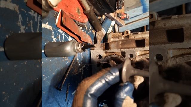 Ремонт ГБЦ, Рено к4м на коленке ...