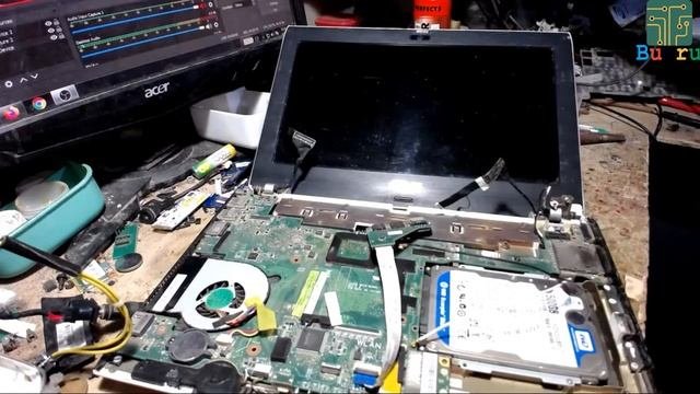 Memperbaiki Engsel Laptop Asus 1225B, Repair Hinge