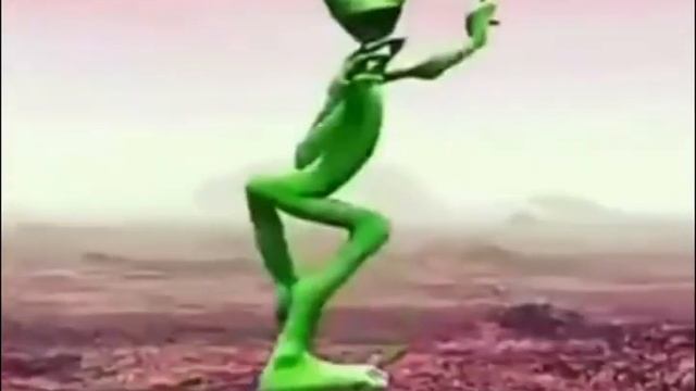 зеленый человек танцует под песню - танцы в моей кравате