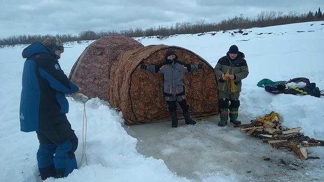 Зимняя рыбалка на Печоре