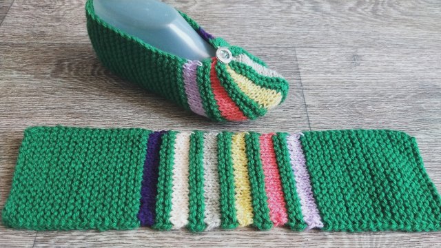 Следки из прямоугольника ? спицами ✨?