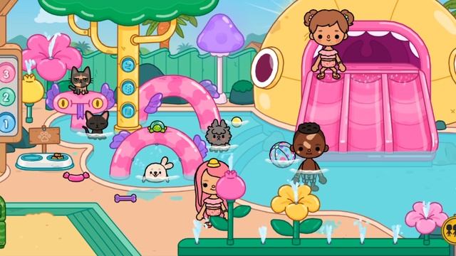 РАЗБОР АКВАПАРКА + СЕКРЕТНЫЕ КРАМПЕТЫ / TOCA BOCA / ТОКА БОКА / МИЛАШКА МАЛЫШКА