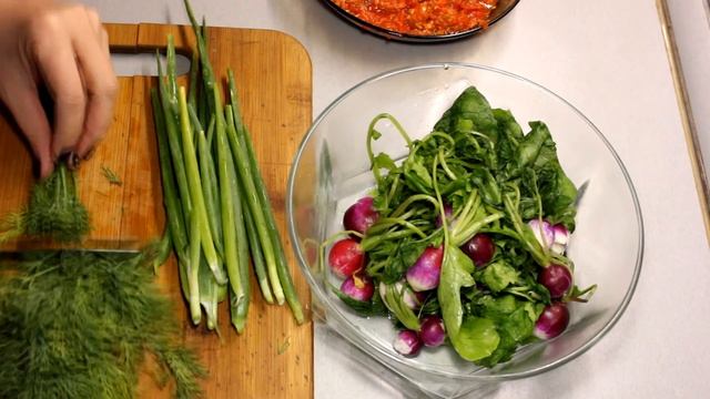 ЧИМЧИ ИЗ БОТВЫ РЕДИСКИ ПО-КОРЕЙСКИ.КАНКОЧИ.ЕМ С ЖАРЕНОЙ КАРТОШКОЙ.