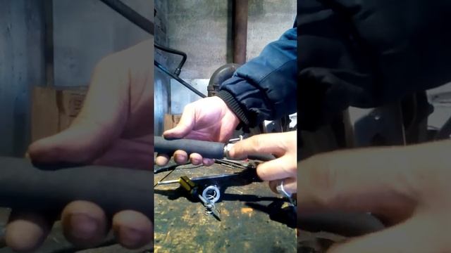 Самодельный кнопочный держак для сварки.