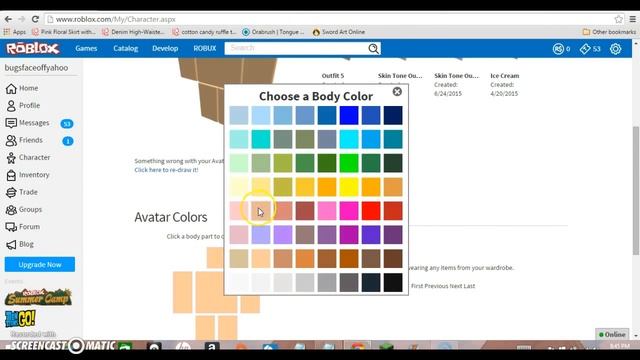 How to Add Speed to Giving Your Avatar Skin Tones ROBLOX 2015