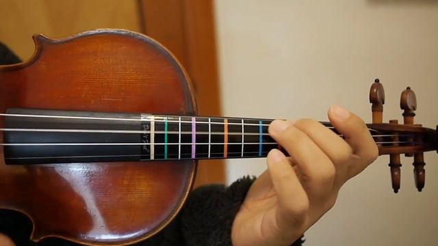 ABRSM Grade 5 Scales B minor Arpeggio demo with colour labels