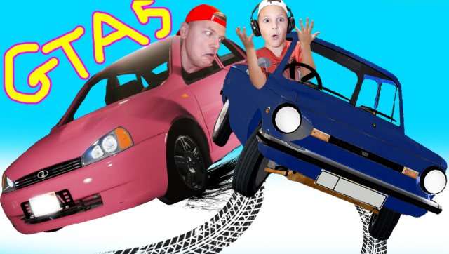 ПРОКАЧАЛИ ЛАДА Калина и ПРЫГНУЛИ на ЗАПОРОЖЦЕ с Трамплина в GTA