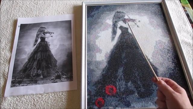 #37. Алмазная мозаика. «Девушка со скрипкой» и мои проблемы