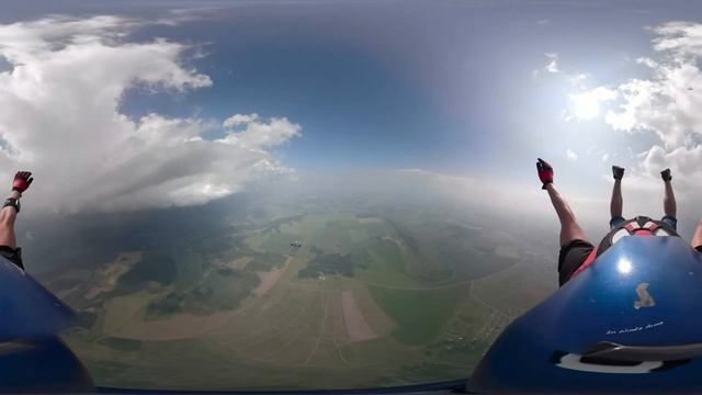VR 360 Прыжок с парашютом. Skydiving VR 360
