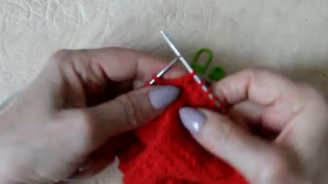 Французская пятка спицами