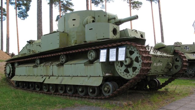 Советский танк Т-28. Soviet tank T-28. 苏联坦克T-28。