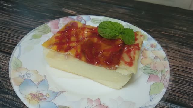Очень вкусно! Десерт из обычной манки. Манный пудинг.