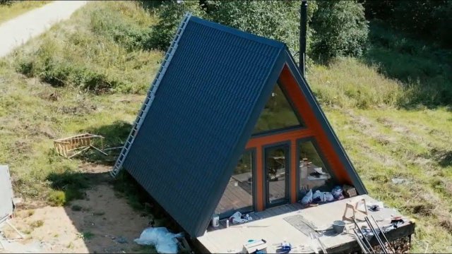 КАРКАСНЫЙ ДОМ-ШАЛАШ / СХЕМА РАЗВОДА / СТРОЙХЛАМ