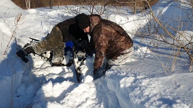 Буран и мотобуксировщик лидер.