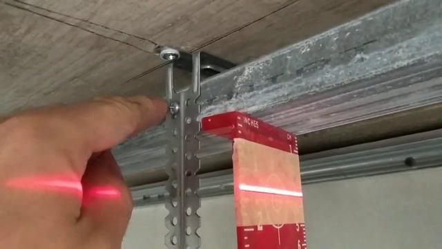 Выставление профиля для потолка гкл