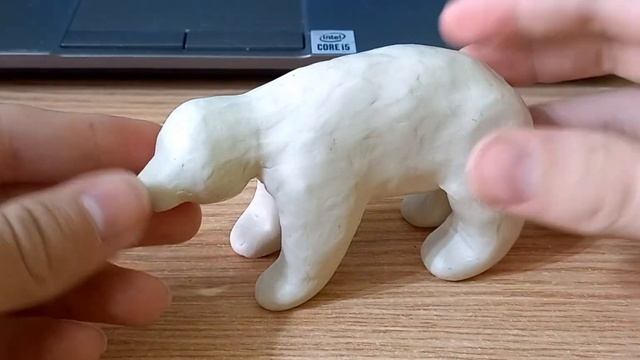 БЕЛЫЙ МЕДВЕДЬ! Лепим белого медведя.