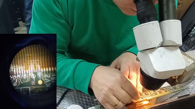 Ремонт телевизора Samsung UE32FH4003W / Ремонт залитой матрицы. #Ремонттелевизора