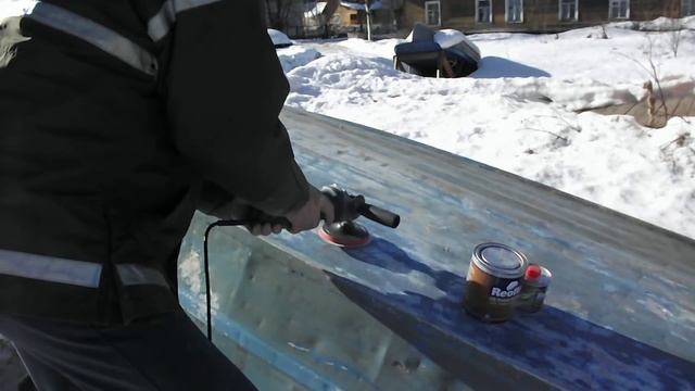 покраска алюминиевой лодки
