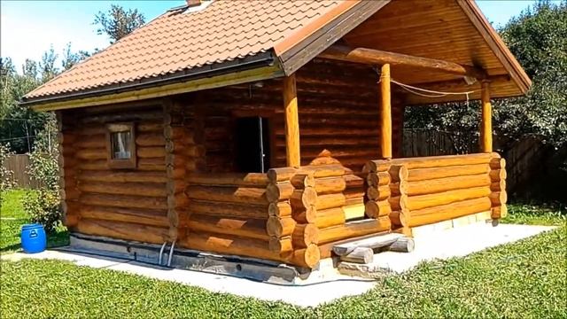 Старый сруб станет НОВЫМ. Как восстановить цвет сруба. Как усилить защиту бревна от влаги и грибка.