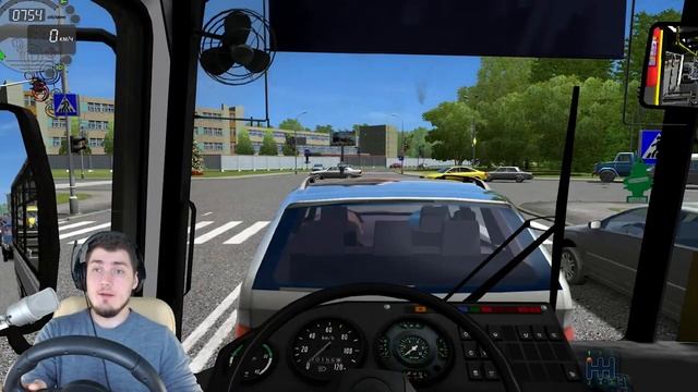 РАБОТАЮ ВОДИТЕЛЕМ ПАЗИКА - City Car Driving + РУЛЬ