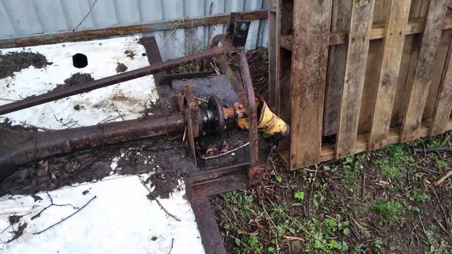 Самодельная цепная косилка для МТЗ 132 из заднего моста.