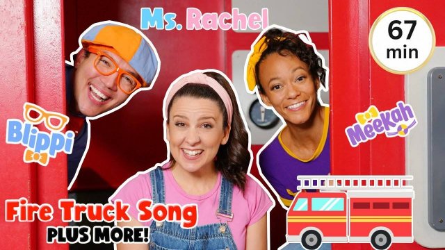 Мисс Рэйчел Ms Rachel Fire Truck Song and Wheels on the Bus - Nursery Rhymes and Kids Songs